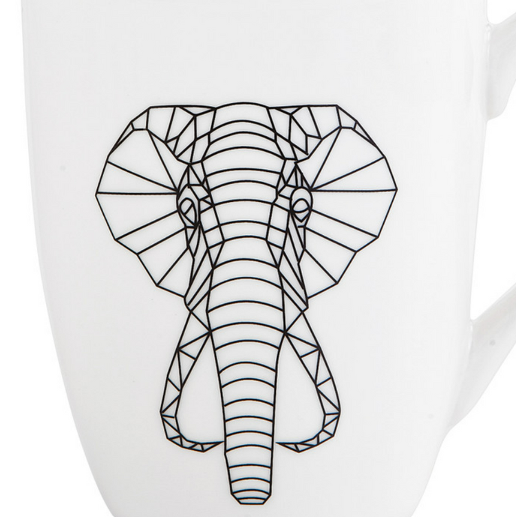 KARACA DRAFT CAT 2-PIECE MUG SET