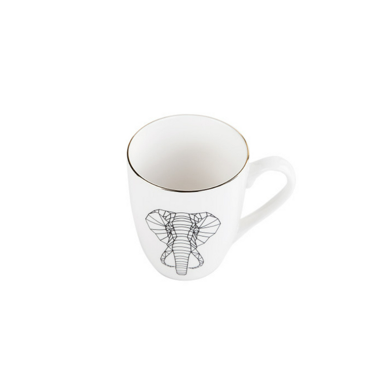 KARACA DRAFT CAT 2-PIECE MUG SET