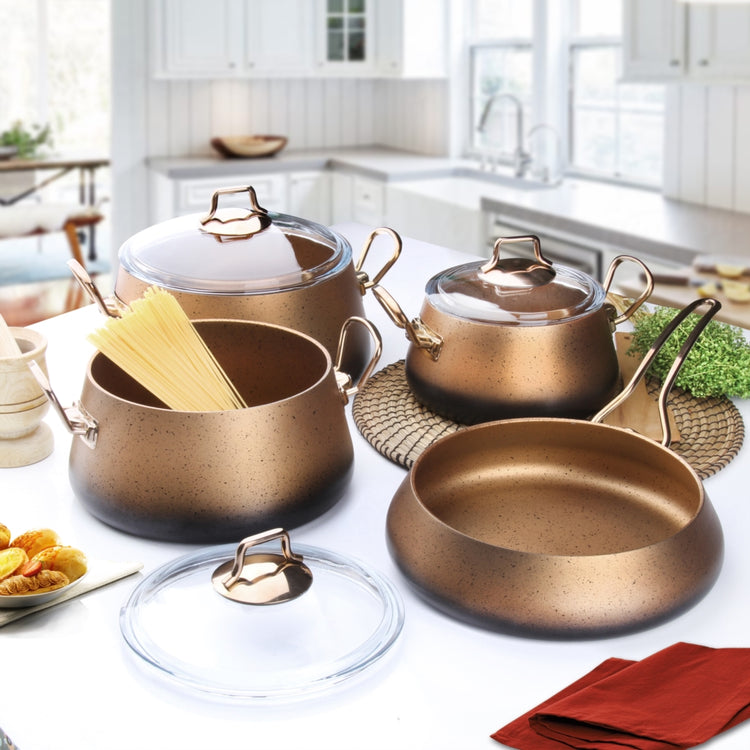 FMS GRANITE 7 PIECE BUCKET SET COPPER