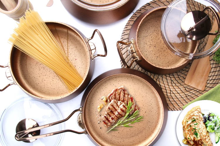 FMS GRANITE 7 PIECE BUCKET SET COPPER