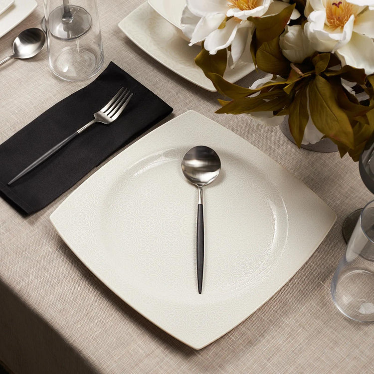 KARACA ROYAL LACE 24 PIECE SQUARE DINNER SET