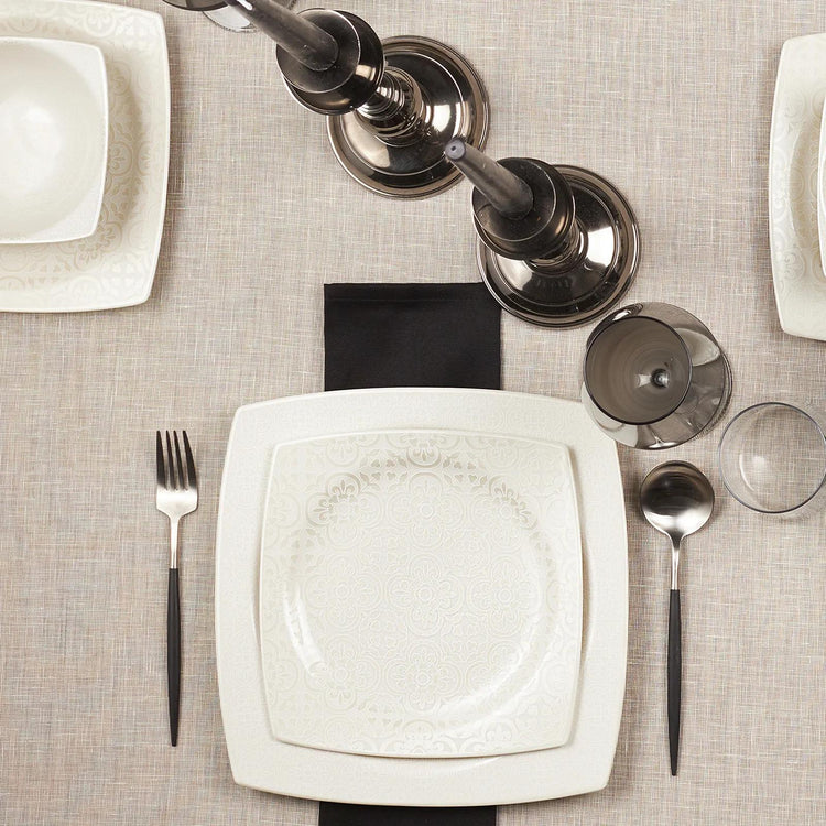 KARACA ROYAL LACE 24 PIECE SQUARE DINNER SET