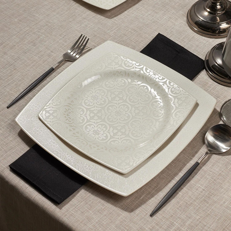 KARACA ROYAL LACE 24 PIECE SQUARE DINNER SET