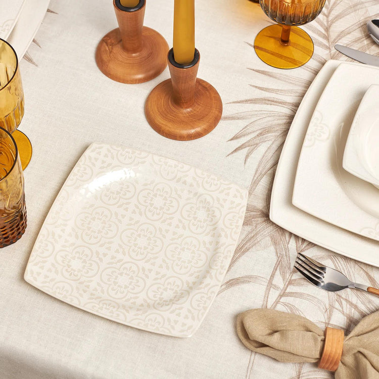 KARACA ROYAL LACE 24 PIECE SQUARE DINNER SET