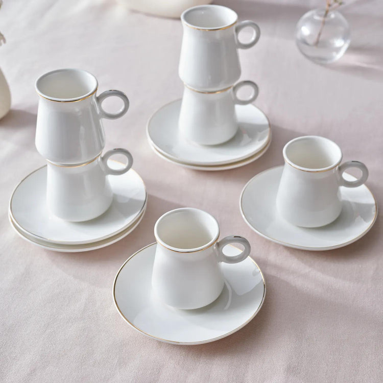 KARACA WING 6 PIECE COFFEE CUP SET