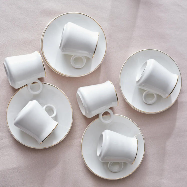 KARACA WING 6 PIECE COFFEE CUP SET