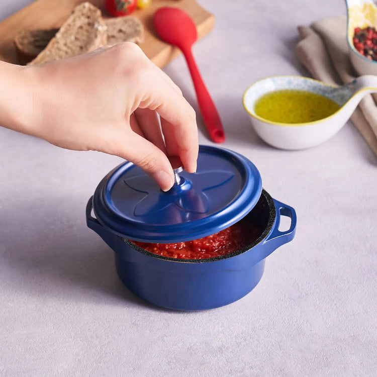KARACA BIODIAMOND CANDY BLUE 12 CM CAST IRON POT