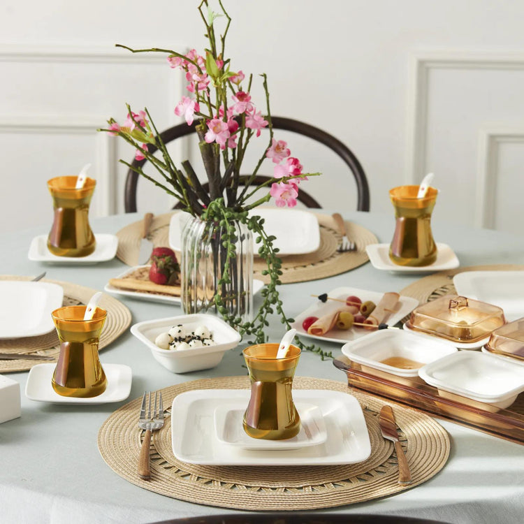 KARACA FABIO AMBER 41-Piece Square Breakfast Set