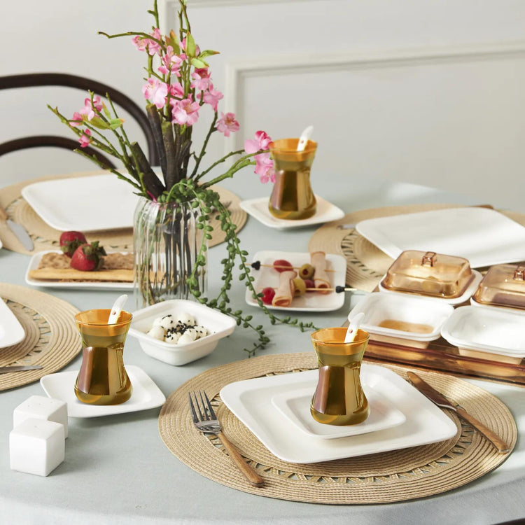 KARACA FABIO AMBER 41-Piece Square Breakfast Set