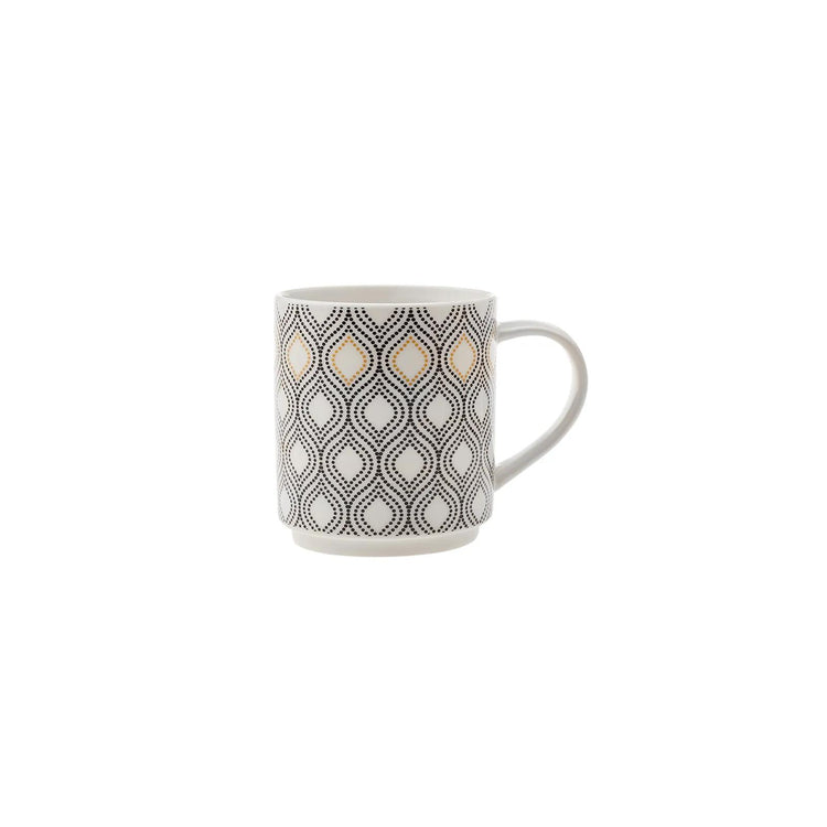 KARACA NERO 5-Piece Mug Set with Stand