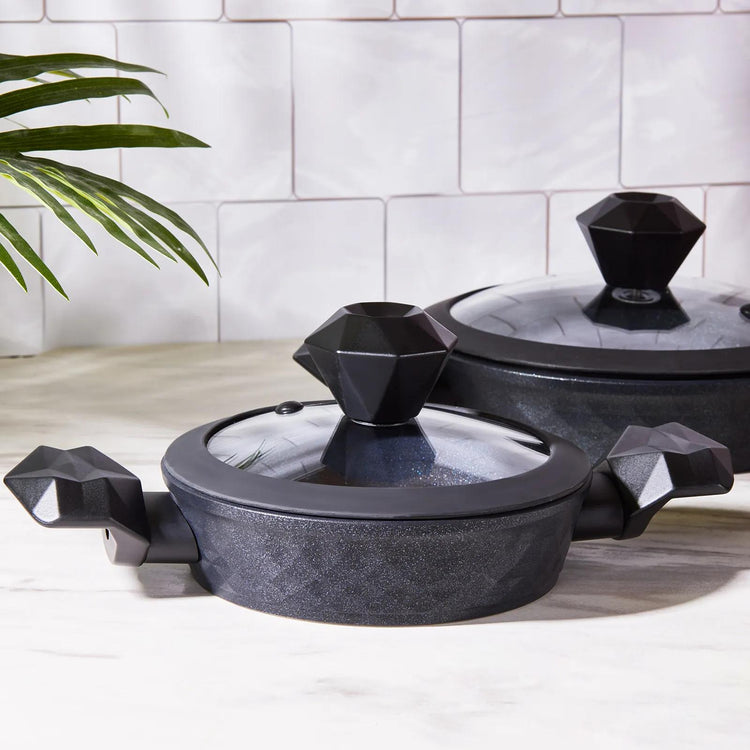 KARACA BIO DIAMOND ANTIBACTERIAL HANDLE 6-PIECE SAUTE PAN SET