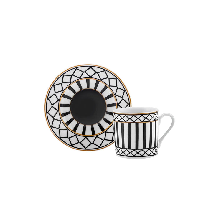 KARACA HELENISTIC 80 mL Coffee Cup Set for 6 People