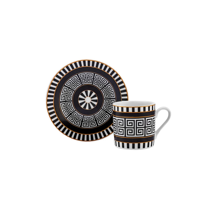 KARACA HELENISTIC 80 mL Coffee Cup Set for 6 People