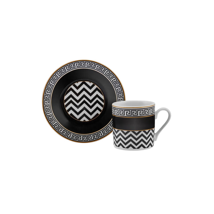 KARACA HELENISTIC 80 mL Coffee Cup Set for 6 People