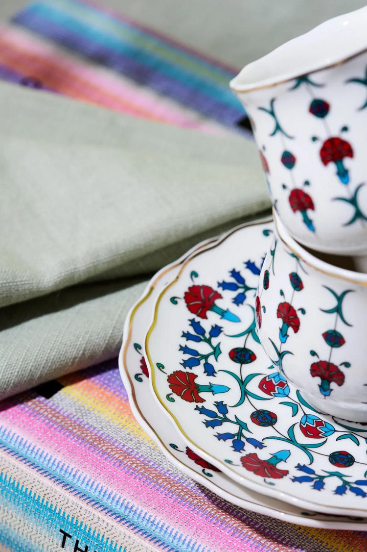 KARACA EBRULI 100 mL Coffee Cup Set for 6 People