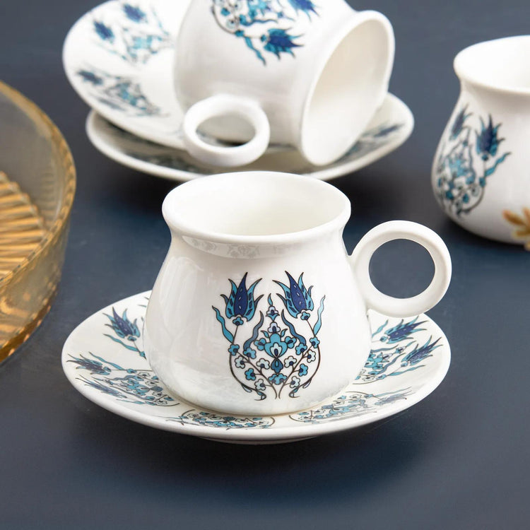 KARACA BURSA 90 mL Coffee Cup Set for 6 People