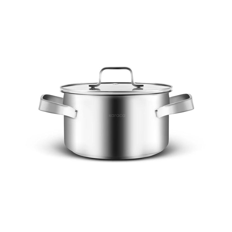 KARACA NOA POWERSTEEL 316+ STAINLESS STEEL 8-PIECE POT SET