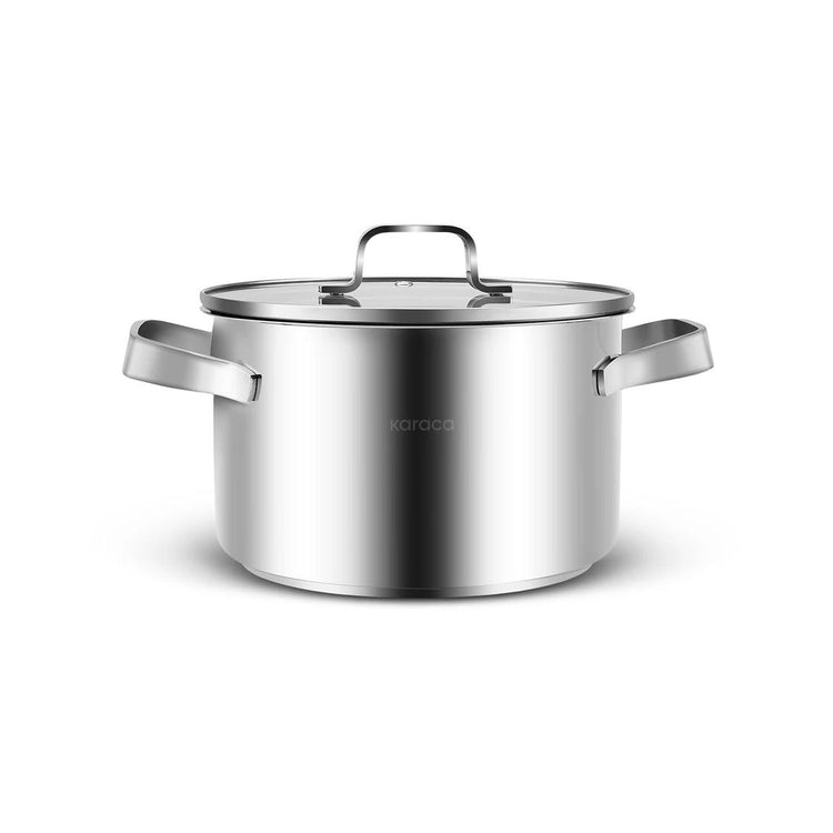KARACA NOA POWERSTEEL 316+ STAINLESS STEEL 8-PIECE POT SET