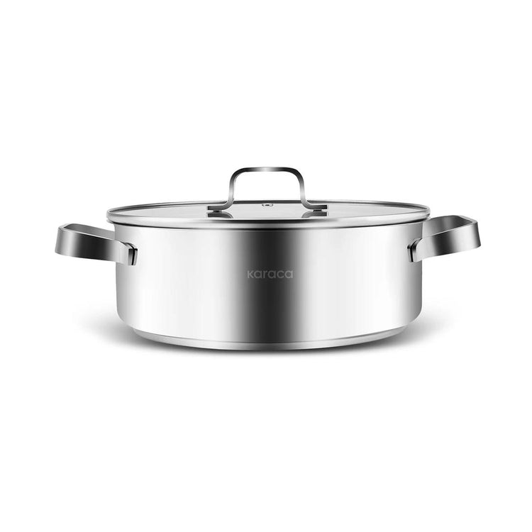 KARACA NOA POWERSTEEL 316+ STAINLESS STEEL 8-PIECE POT SET