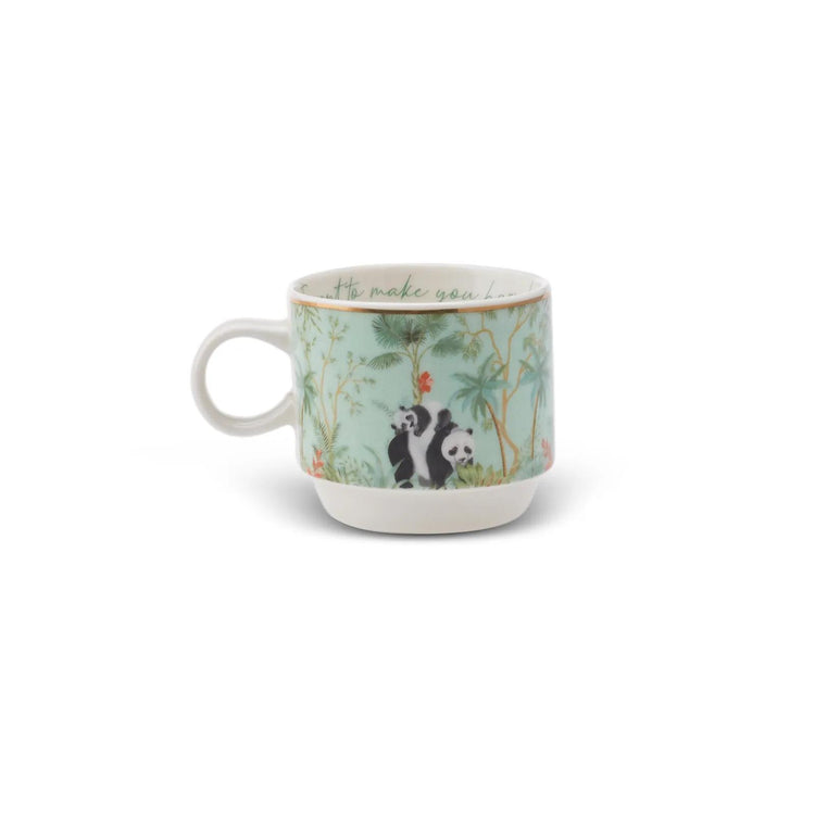 KARACA LAVINYA Set of 4 Mugs/Tea Cups with Stand