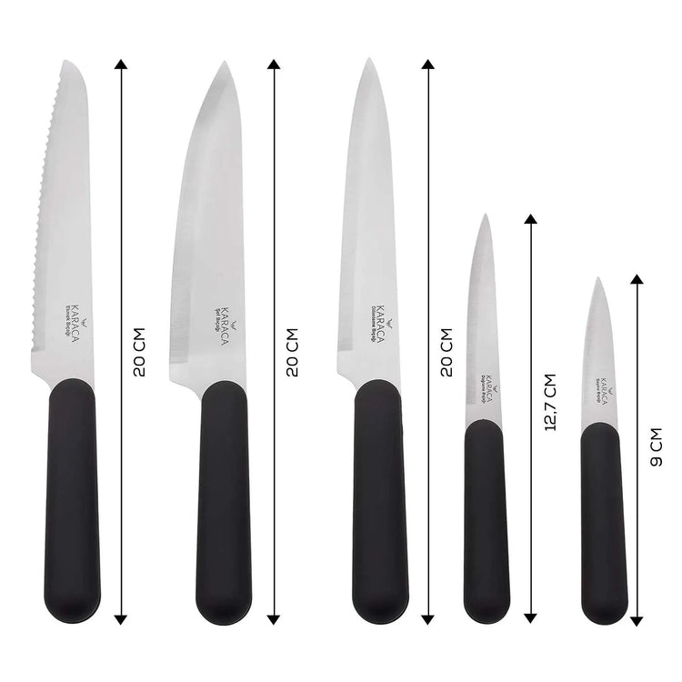KARACA RIGHT KNIFE SOFT TOUCH 6 PIECE KNIFE SET