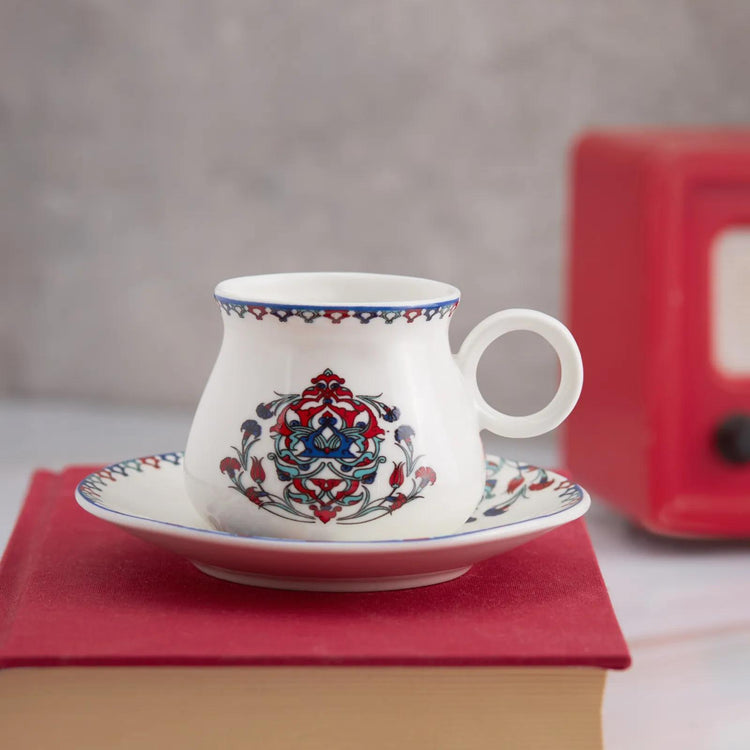 KARACA HATTAT 90 mL Coffee Cup Set for 6 People