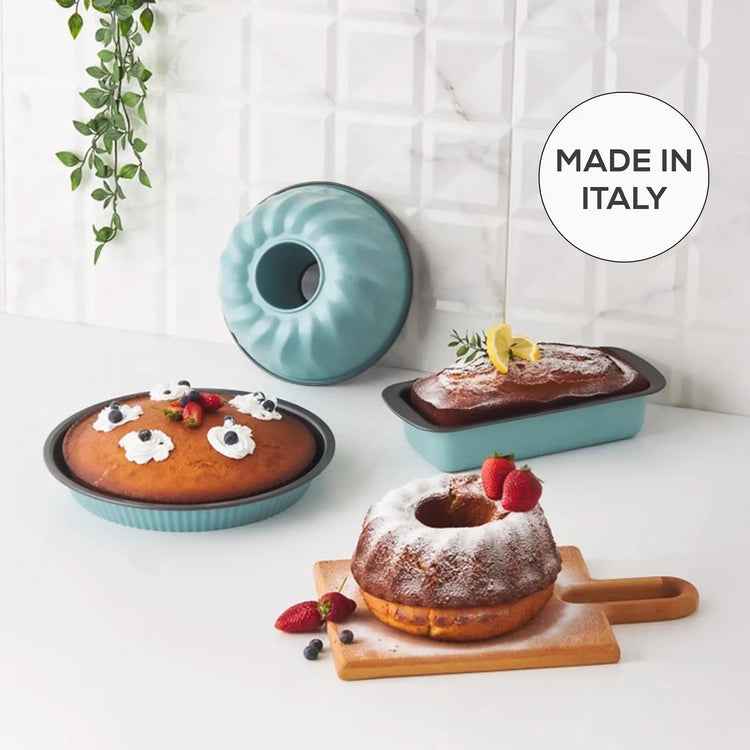 KARACA MULTICHEF VALENTE GREEN 3-Piece Cake Mold Set