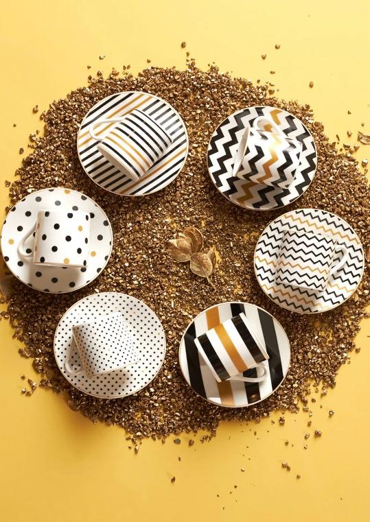 KARACA NOSSA Coffee Cup Set for 6 People