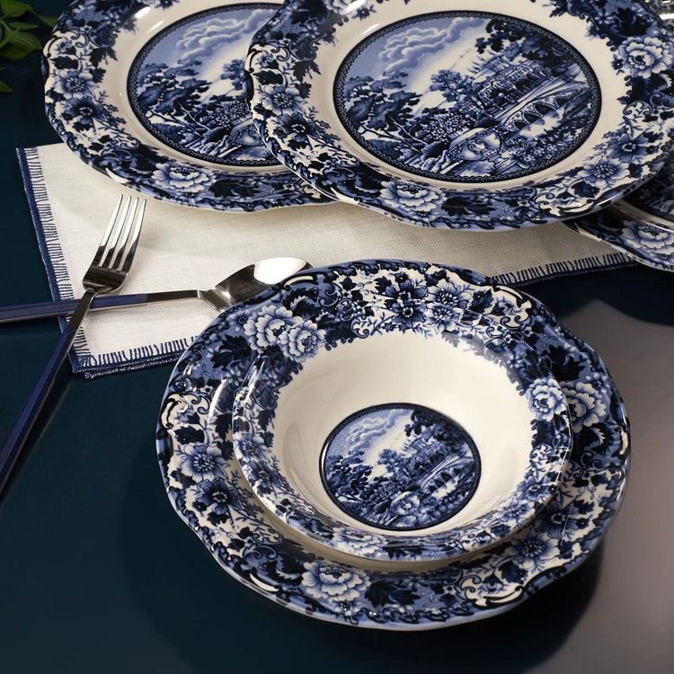 KARACA NEW BLUE ODYSSEY 6-PERSON DINNER SET