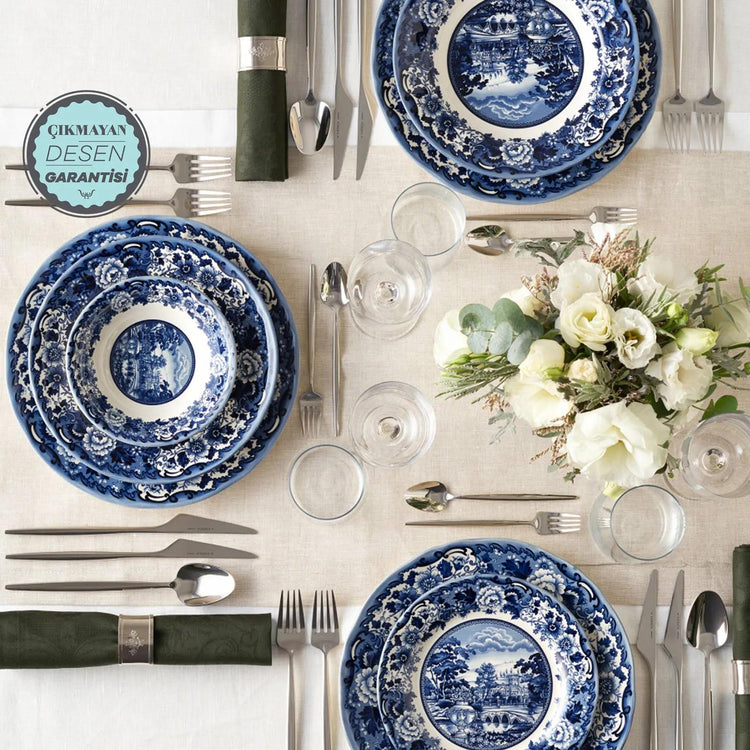 KARACA NEW BLUE ODYSSEY 6-PERSON DINNER SET