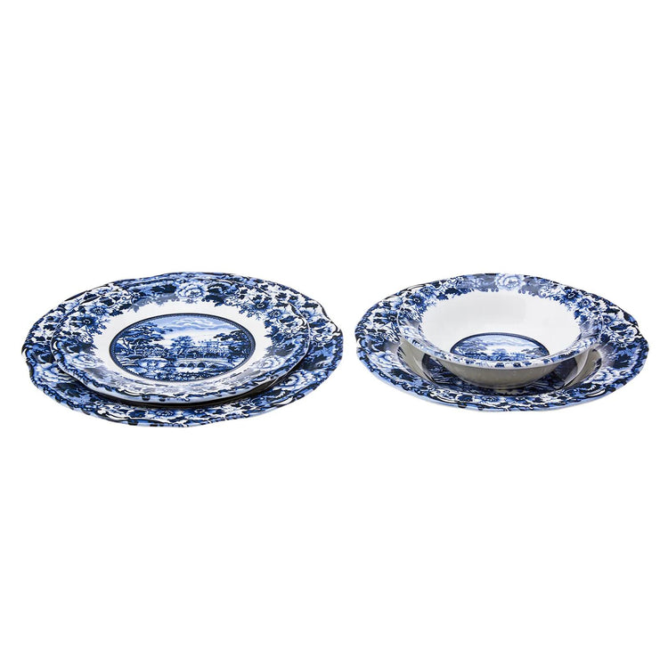 KARACA NEW BLUE ODYSSEY 6-PERSON DINNER SET