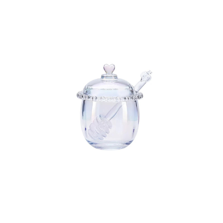 KARACA RORY GLASS HONEY JAR 9CM