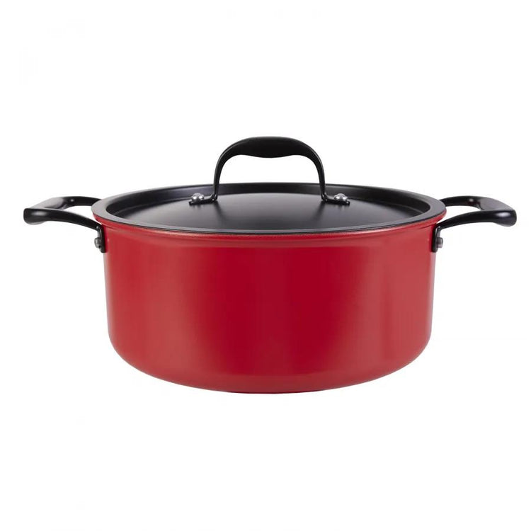 KARACA BIO DIAMOND PRO JAPANESE RED 7-PIECE COOKWARE SET