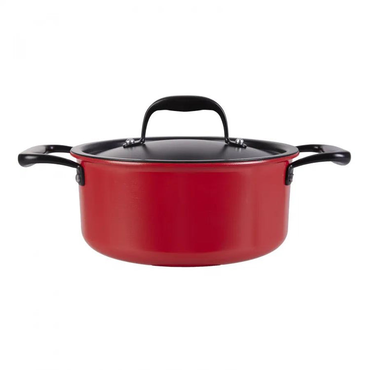 KARACA BIO DIAMOND PRO JAPANESE RED 7-PIECE COOKWARE SET