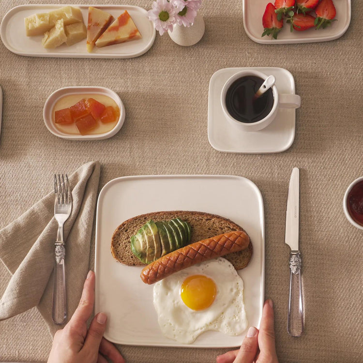 KARACA CUBIQUE 35-PIECE BREAKFAST SET (SQUARE)