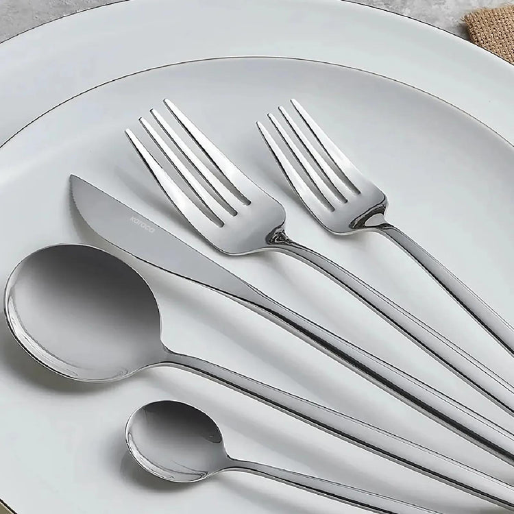 KARACA ORION PLATIN 30-Piece Cutlery Set