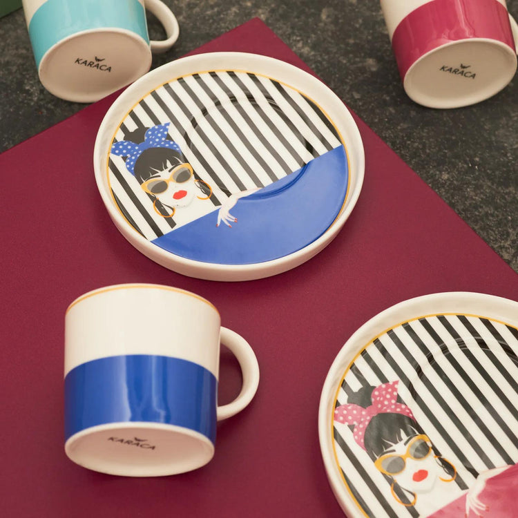 KARACA GIRLISH Coffee Cup Set for 6 People