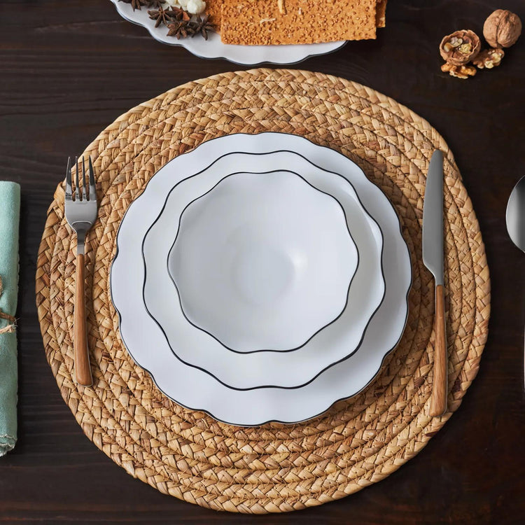 KARACA LINA 20-PIECE 6-PERSON OPAL DINNER SET