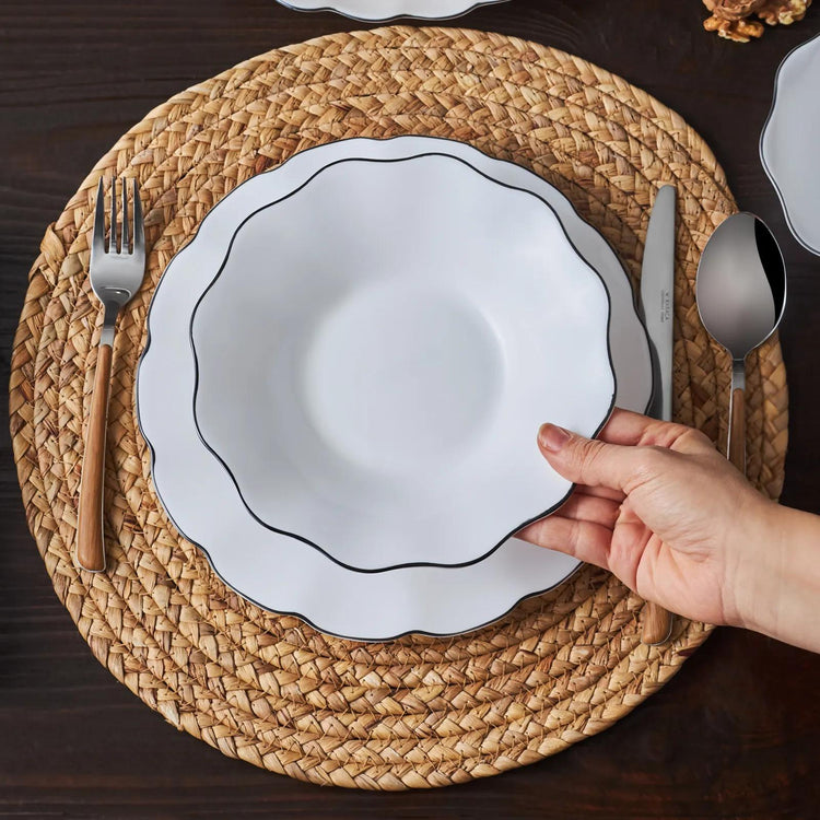 KARACA LINA 20-PIECE 6-PERSON OPAL DINNER SET