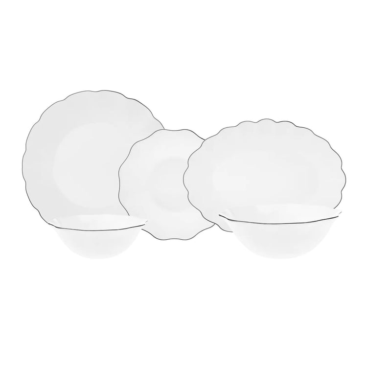 KARACA LINA 20-PIECE 6-PERSON OPAL DINNER SET