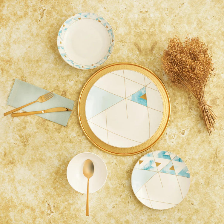 KARACA AQUA 24-PIECE DINNER SET