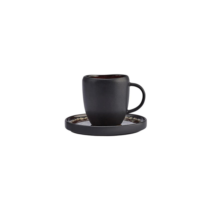 KARACA GALACTIC BLACK 2-PERSON 100 ML COFFEE CUP SET