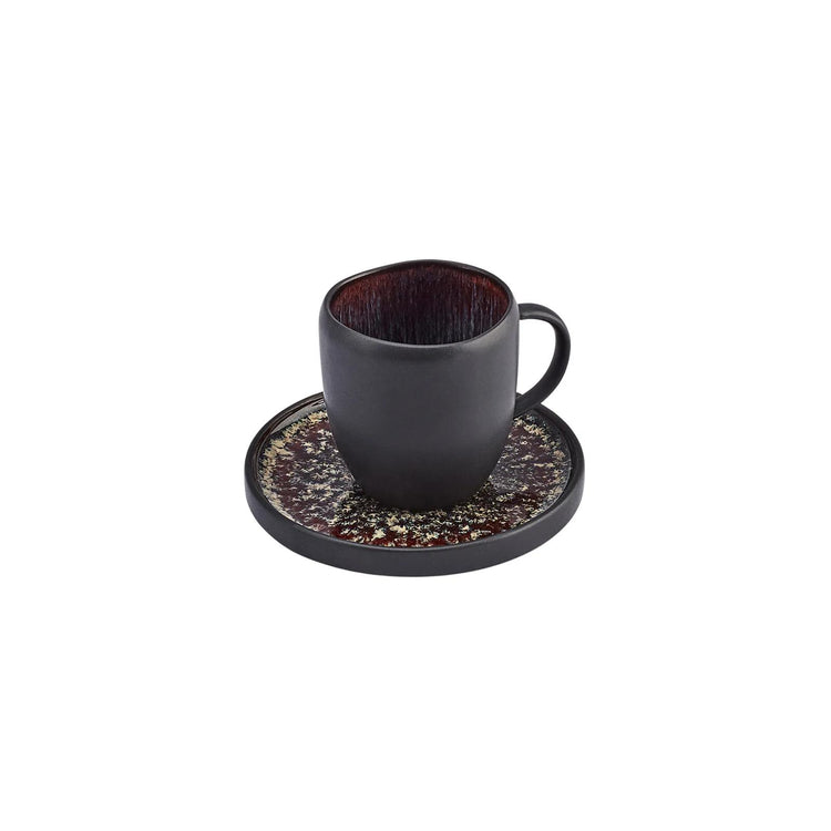 KARACA GALACTIC BLACK 2-PERSON 100 ML COFFEE CUP SET