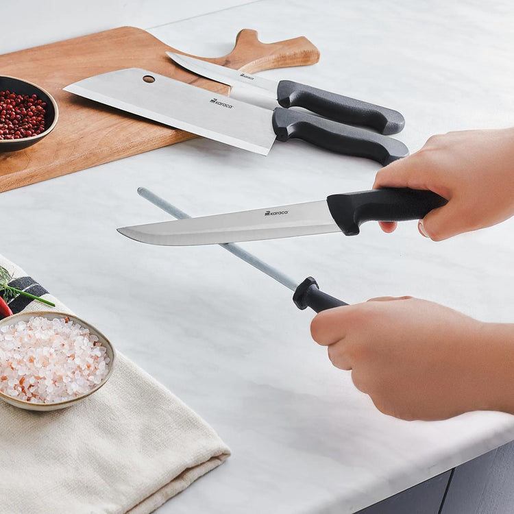 KARACA STAMINA KNIFE SHARPENER STEEL 18 CM