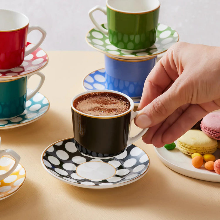 KARACA PUANTIYELI 6-PERSON 80 ML COFFEE CUP SET