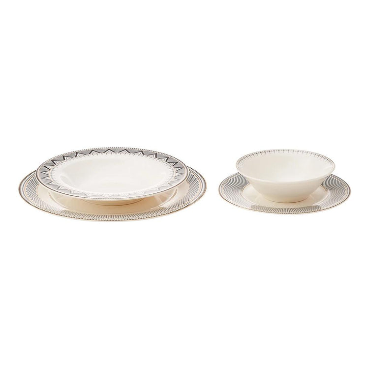 KARACA GLOBE 24-PIECE 6-PERSON DINNER SET