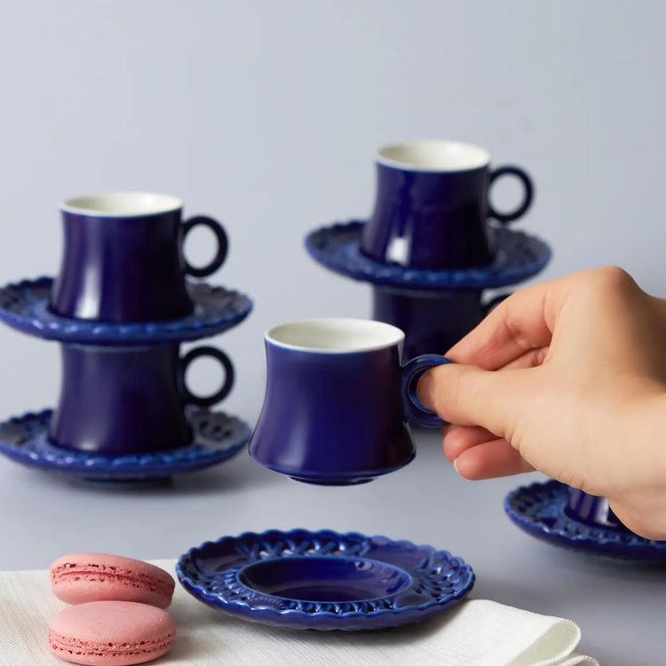 KARACA DANTEL 6-PERSON COFFEE CUP SET