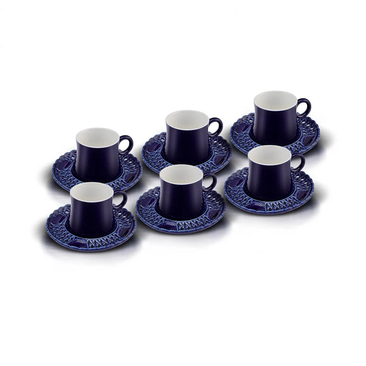 KARACA DANTEL 6-PERSON COFFEE CUP SET