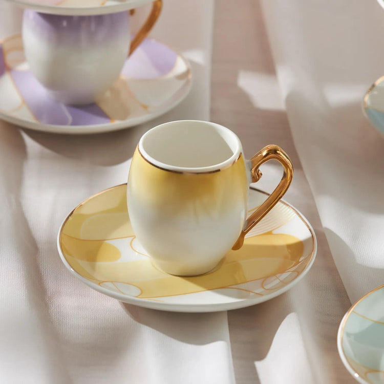 KARACA CANDY 6-PERSON 90 ML COFFEE CUP SET