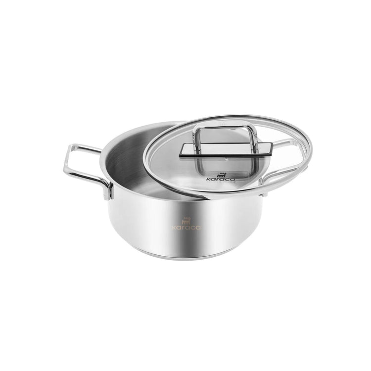 KARACA ARYA 6-PIECE MIDI STAINLESS STEEL COOKWARE SET